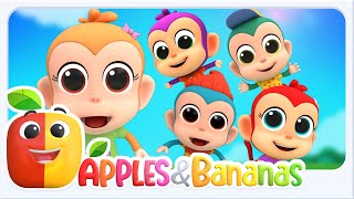 Cinq Petits Singes Chanson Pour Compter  Plus Comptines Animées Pour Enfants [upl. by Anawait50]