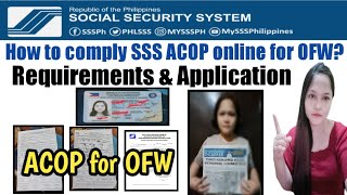 How to comply SSS ACOP online for OFW [upl. by Henryson]