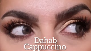 Dahab Cappuccino colour review  عدسات دهب لون كابتشينو مع وبدون إضاءة [upl. by Aysab907]