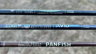 St Croix Panfish Rods Panfish vs Avid vs Legend Elite [upl. by Repohtsirhc]