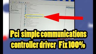 Pci simple communications controller driver 100 solution fast and easy [upl. by Armillia]