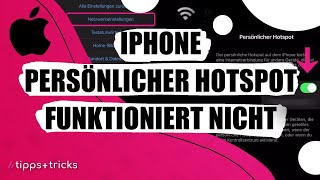 iPhoneHotspot funktioniert nicht  was tun [upl. by Akirehs]