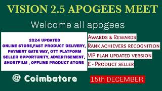 Vision 25 apogees meet  15th December 2024 [upl. by Adlecirg]