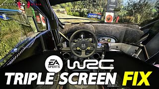 EA SPORTS WRC Triple Screen Fix [upl. by Namsu895]