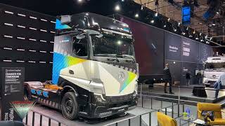 2024 Mercedes eActros LongHaul Walkaround at IAA Transportation 2022 Hannover Messe [upl. by Nelram]