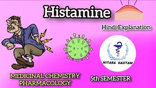 Histamine  Pharmacology 5thsemester bpharmacy nitaragautam [upl. by Trixi]