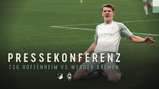 TSG Hoffenheim  SV Werder Bremen 34  Pressekonferenz [upl. by Arfihs]