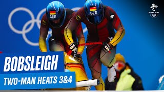 Bobsleigh  TwoMan Heat 3 amp 4  Full Replay  Beijing2022 [upl. by Brien]