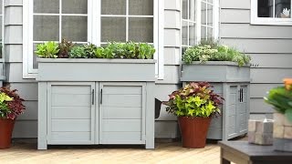 How to Build a Planter with Hidden Storage [upl. by Ylirama]