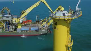 Boskalis  Sandbank interarray cable installation [upl. by Yerffeg]