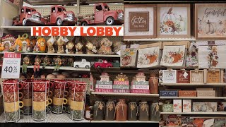 Fall 2024 Hobby Lobby 🛒🍁Fall at Hobby Lobby Fall Home Decor 2024 Shop With Me All New Fall Finds [upl. by Acinoed136]