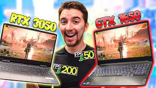 GTX 1650 vs RTX 3050  Não compre um NOTEBOOK COM GTX 1650 [upl. by Alister872]