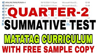 Summative Test for Grade4 Quarter2 [upl. by Charlene315]