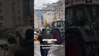 Acte 2 manifestation agricole 1 abonné  1 soutien pour l’agricole 🧑‍🌾tractor manifestation [upl. by Eustacia68]