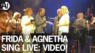 ABBA REUNION Frida amp Agnetha sing The Way Old Friends Do LIVE at Berns Stockholm June 2016 [upl. by Yeslrahc]