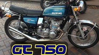 A MOTO 2 TEMPOS DE MAIOR CC QUE EXISTE NO BRASIL  SUZUKI GT 750  2 STROKE POWER [upl. by Inaleon952]