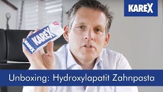 Zahnpasta mit künstlichem Zahnschmelz  Kariesschutz mit Hydroxylapatit Zahnpasta von KAREX [upl. by Byron]