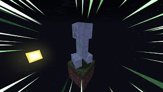 Minecraft 1 Block Tapi Creeper nya MELEDAK terus [upl. by Alethea]