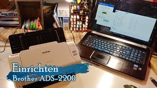 Einrichten Brother ADS2200 Dokumentenscanner 🖨️ [upl. by Lessard696]