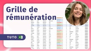 Tutorial  Créer une grille de rémunération sur Excel [upl. by Jaffe]