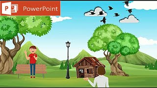 How To Create Cartoon Animation Video On PowerPoint  PowerPoint Tutorial [upl. by Stephania116]