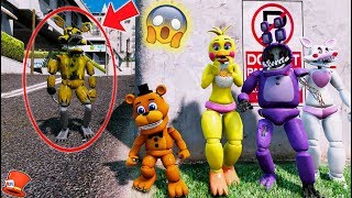 DONT GET CAUGHT BY EVIL GOLDEN NIGHTMARE FOXY GTA 5 Mods For Kids FNAF RedHatter [upl. by Siednarb]