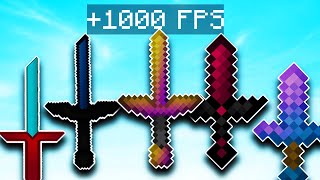 TOP 5 PVP MCPE TEXTURE PACKS 119 FPS FRIENDLY Minecraft Bedrock [upl. by Aynnat]