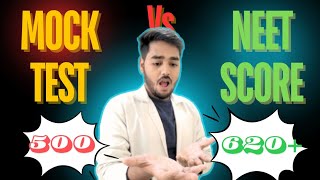 MOCK TEST vs NEET SCORE  scoring low in neet mock test neet2024 neetmocktest [upl. by Ettelocin]