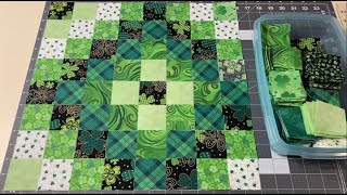 Easy Irish Chain Quilt Tutorial using Grid Interfacing Quick Creative [upl. by Nwahsram]