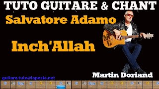 Tuto guitare chant Salvatore Adamo InchAllah [upl. by Ennayr961]