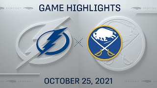 NHL Highlights  Lightning vs Sabres  Oct 25 2021 [upl. by Sivraj165]