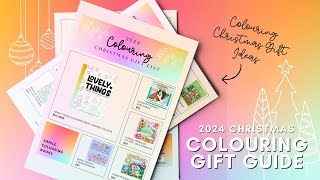 2024 Colouring Christmas Gift Guide  Gift Ideas for the Coloring Lover [upl. by Horwath430]