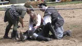 Jousting Accident 2013 Ohio Renfair [upl. by Albina]