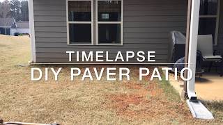 DIY Paver Patio Timelapse [upl. by Lysander]