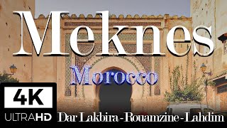 Medina  Part 2  Meknes Morocco Walking Tour 4K [upl. by Ehsrop]