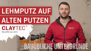 Lehmputz auf alten Putzen  CLAYTEC Lehmbaustoffe auf bauüblichen Untergründen  Anwendungsvideo [upl. by Whiney]