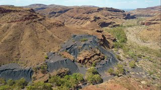 Wittenoom Mine Australia From Above [upl. by Eimile]