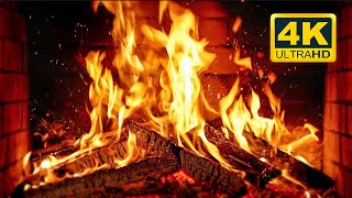 🔥 Cozy Fireplace 4K 12 HOURS Fireplace with Crackling Fire Sounds Crackling Fireplace 4K [upl. by Yggam]