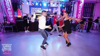 Farid amp Myrto  Social dancing  Croatian Summer Salsa Festival 2021 [upl. by Taffy]