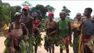 Mbute Pygmies Tribal Dance [upl. by Atikat]