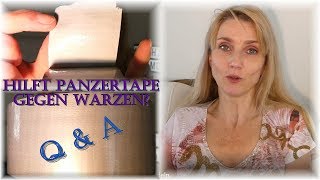 Panzertape hilft gegen Warzen  QampA  Ich beantworte Eure Fragen  Duct Tape Panzer Tape Warze [upl. by Airotna]