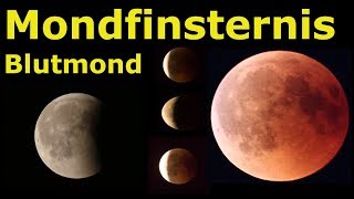 Mondfinsternis und Blutmond  tolle Aufnahmen vom 27072018  Lehrerschmidt [upl. by Natanoy]