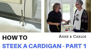 How to steek a Cardigan by ARNE amp CARLOS Part 1 Knitting the body and sleeves [upl. by Nilyac]