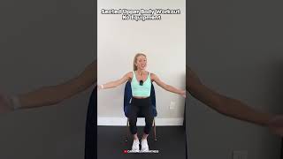 Seated Upper Body Workout No Equipment 10 minutes TOTAL BURN carolinejordan [upl. by Kinny574]