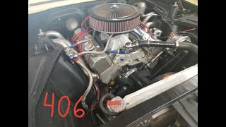 406 cuin Small Block Chevrolet SBC Running in 1964 Nova SS [upl. by Mosera]