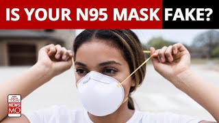 Omicron India How To Differentiate A Real N95 Mask From A Fake One  NewsMo [upl. by Herr]