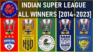 280 INDIAN SUPER LEAGUE ALL WINNERS 2014  2023 • ATK MOHUN BAGAN 202223 CHAMPION [upl. by Gwyn]