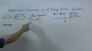 DOMINIO Y RANGO DE FUNCIONES EJ1 [upl. by Anawaj]