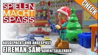 🚨 Feuerwehrmann Sam 🎁 Feuerwache Adventskalender 2017 🎀 Weihnachten Unboxing komplett ausgepackt [upl. by Ivad]