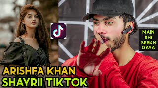 Pakistani Reaction 0n❤️❤️🔥🔥💗🔥 Arishfa Khan Shayri Tiktok Videos 2021 Arishfa Khan New Shayri Tiktok [upl. by Eddie15]